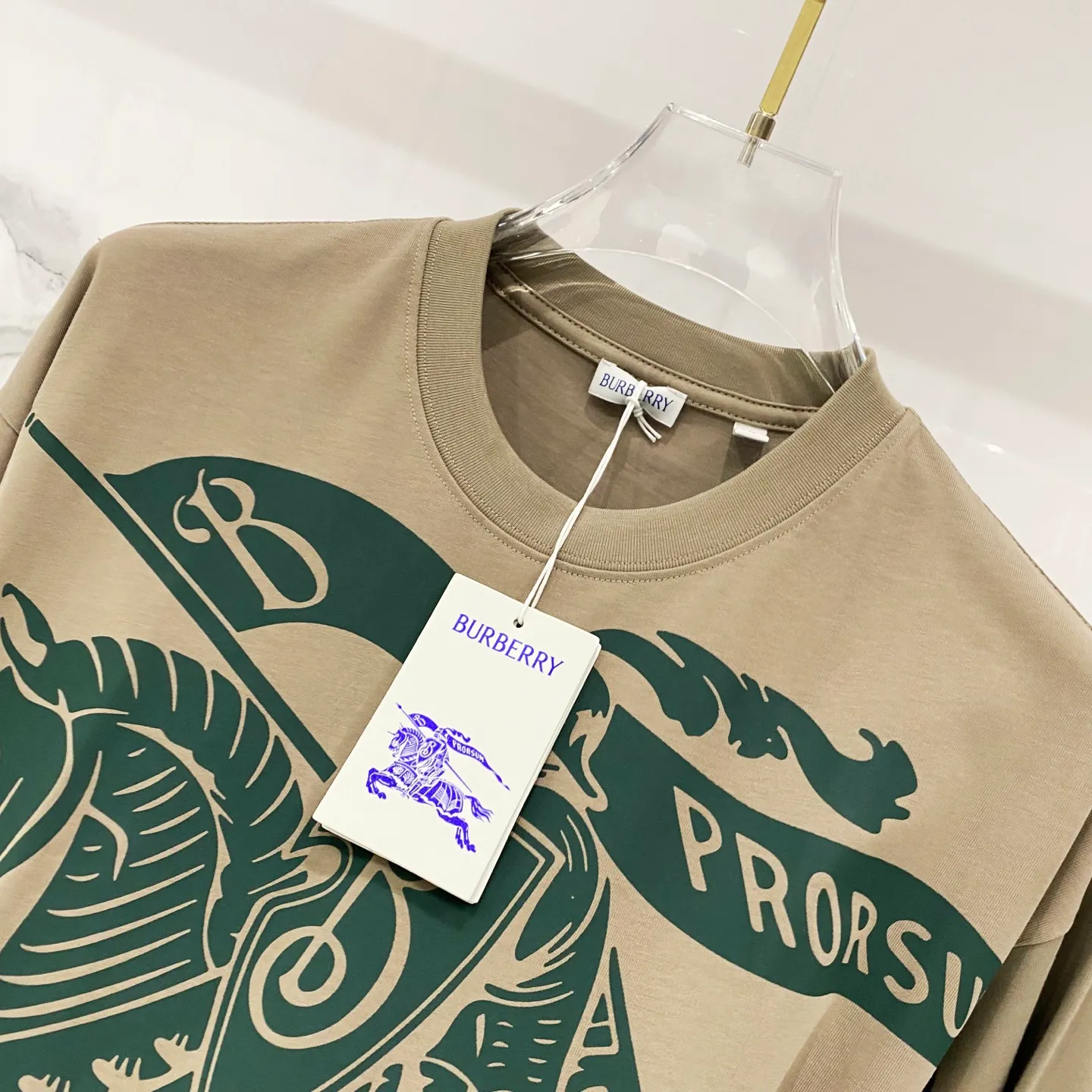 BURBERRY/ - 260 T 🛡️ LOGO Quality 100 ％ Versatile Size:XS-L :Black.White.Blue. .Gray.Khaki